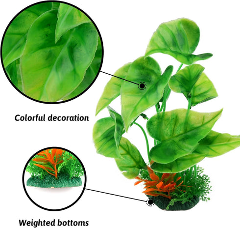 Fish Tank Accessories Aquarium Decorations Green Plants, 20pcs Green Fish Tank Decorations Plant, Fish Tank Decor, Aquarium Decor Plastic Plants, ...