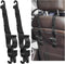2 PCS Adjustable Car Seat Headrest Hook, Automotive Seat Back Storage Hanging Purse Hook, Durable Backseat Hanger Organizer for Umbrella Bag Coat,...