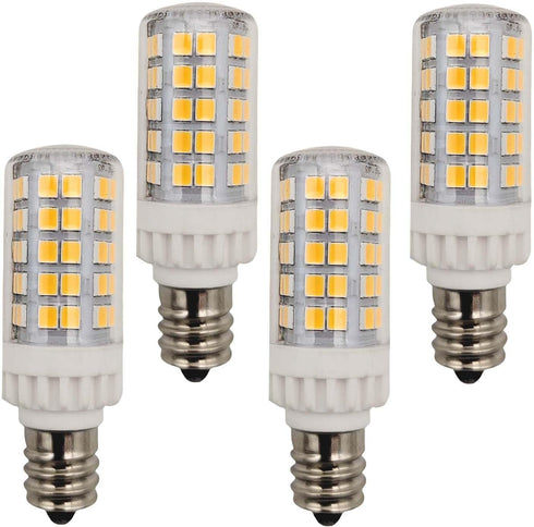 Led E12 Candelabra Bulb 5w 600lm Salt Rock Lamp Appliance Refrigerator Light Replacement 60 Watt C7 Incandescent Bulb T2 Halogen Chandelier Ceilin...