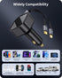 Retractable Car Charger 2-in-1 Fast Charging Type C and Lightning Cable USB C Car Charger Adapter Compatible with iPhone 15/14/13/12 Pro Max, Plus...
