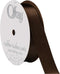 Berwick Offray 7/8" Wide Double Face Satin Ribbon, Brown, 20 Yards...