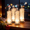 4PCS White LED Candles (D:2.5" x H:7"),LED Flameless Pillar Candles,Battery Operated Fake Candles, Velas Artificiales Para Decoracion for Valentin...