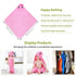 MICHLEY Unisex Baby Animal Hooded Bath Towel Soft Cotton Beach Swimming Washcloth for 0-6T, Pink...