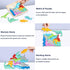 Wooden Dinosaur Puzzles for Toddlers 2-4, Stacking Dinosaur Blocks Toys for Kids 3-5, Toddler Montessori Toys for 2 3 4 Year Old Boy Girl Birthday...
