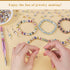 600 pcs 8mm Spacer Beads for Crafting, 10 Colors Rondelle Spacer Beads Box, Fancy Sparkle Crystal Rhinestone Spacer Loose Beads for Necklace Brace...