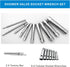 10Pcs Dual-Ended Shower Valve Socket Wrench Set Faucet Nut Removal Tool for Removing Tub & Shower Valve Plumbers Socket Set Compatible Extended Sp...