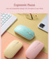 Wireless Keyboard and Mouse Combo, Cute Bluetooth Keyboard with Slicent Mouse, 3 Adjustable DPI, 2.4G USB Slim Keyboard Mouse Set for Windows for ...