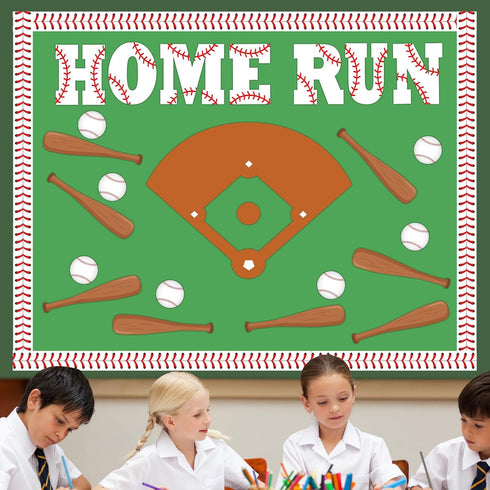 48Pcs Baseball Bulletin Board Set for Baseball Classroom Decorations Sports Bulletin Set Baseball Paper Cutouts for Classroom Baseball Sports Part...