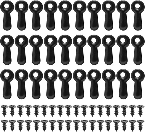 100 Pieces Picture Frame Turn Button Fasteners Set with 100 Pieces Screws, Picture Frame Backing Clips Hardware for Hanging Pictures, Craft, Photo...