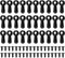 100 Pieces Picture Frame Turn Button Fasteners Set with 100 Pieces Screws, Picture Frame Backing Clips Hardware for Hanging Pictures, Craft, Photo...