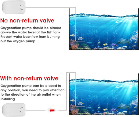 10 Pcs Aquarium Check Valve, Aquarium Air Valve, Aquarium Air Pump Accessories Non-Return One Way Air Valve Fish Tank Air Line Check Valve for 3/1...