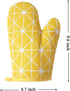 Oven Mitts and Potholders BBQ Gloves-Oven Mitts and Pot Holders with Recycled Infill Silicone Non-Slip Cooking Gloves for Cooking Baking Grilling ...