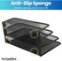 1InTheOffice Desk Mail Organizer, Mesh Vertical Desktop File Sorter, Multi Step Desk Sorter, 1 Pack...