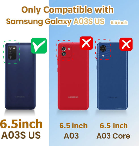 Loheckle for Galaxy A03s Case for Women Girly Stylish Butterfly Luxury Cover Designer Square Cases for Samsung Galaxy A03s Phone Case with Ring St...
