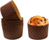 Pastry Chef's Boutique Deluxe Corrugated Panettone Paper Pan Mold - Large - 1 Kg - 6-5/8" x 4-5/16" - Pack of 6...