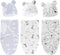 3-Pack Baby Swaddle Sleep Sacks Baby Swaddle Blanket Wrap for Boys Girls,Babies Swaddle Sack with Hat for 0-3 Months Newborn (D)...