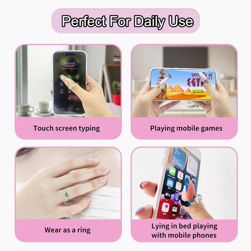 Touch Screen Stylus 1 PC Blue Cat Finger Touch Screen Rings for Women with Long Nail Art Tips -Stylus for Touch Screen Smartphone,Cell Phone, Tabl...