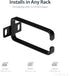StarTech - CMHOOK1UN .com 1U Vertical 1.8 x 3.9in Server Rack Cable Management D-Ring Hook w/ Flexible Opening - Network Rack-Mount Cord Organizer...
