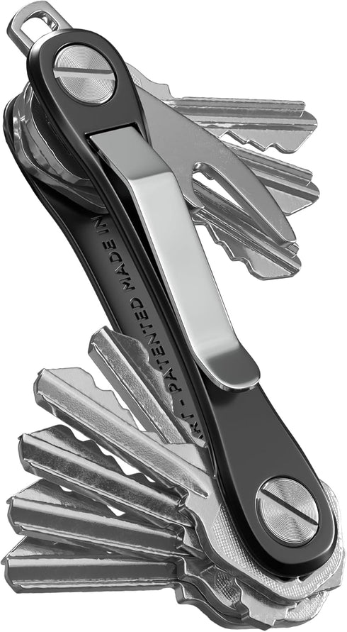 KeySmart Rugged - Multitool Key Holder for Keychain w/Bottle Opener and Pocket Clip, Organizer for Keys, EDC Keychains, Ring for Car Fobs Key Chai...