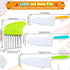 4 Pcs Kids Knife Set, Nylon Kitchen Knife with Crinkle Cutter, Serrated Edges Plastic Toddler Chef Knife for Real Cooking & Cutting Fruit Bread...