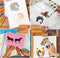 65 Pieces Horse Stencils for Painting on Wood, Horse Head Template Reusable Horse Drawing Animal Painting Stencil for DIY Crafts Scrapbooks Wood H...