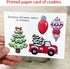 LILIAO Christmas Cookie Cutter Set, 4-pc, Pickup Truck with Christmas Tree, Christmas Tree, Light Bulb and Christmas Ornament Biscuit Fondant Cutt...