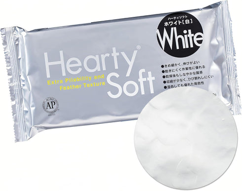 Hearty Soft Clay, White, Lightweight Air Dry Clay 180g (6.3 oz) | Fine & Flexible Texture Perfect for Flowers, Sweets & Deco, Miniature Food...