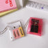 2 Pieces Vertical Transparent Coin Pouch Wallet Pouch with Snap Card Holder Card Business Card Case Lipstick Storage Bag...