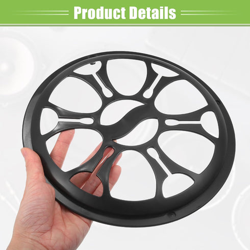 ACROPIX Universal 10" Car Speaker Grills Cover Round 10 Inch Audio Speaker Subwoofer Guard Protective Case with Mounting Screws ABS Black - Pack o...