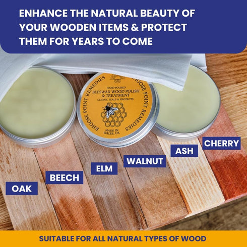 Beeswax Furniture Polish & Conditioner for Wood Enhances the Natural Beauty of Oak Pine Beech & More Seals & Protects for a Perfect Finish Bees Wa...
