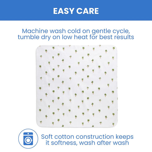 Delta Children 100% Cotton Flannel Baby Receiving Blankets for Girls and Boys – 30x30 Inches (Pack of 4), Safari Friends...