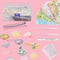 YCOSAN 196 Pcs DIY Keychain Kit - Acrylic Keychain Blanks for Crafts, 2 inch Acrylic Transparent Blanks Discs, Kawaii Key Chains Sticker Kit...
