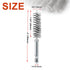 ASNOMY 5Pcs 5/8" Stainless Steel Bore Brush,Stainless Steel Bristles Wire Brush Bore Cleaning Brush Set for Power Drill Cleaning, Abrasive Wire Br...