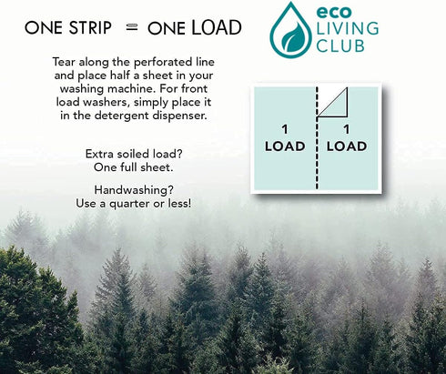 Laundry Detergent Sheets Usage (Up to 80 loads), Hypoallergenic, Biodegradable, Travel Friendly Strips (Spring Scent)...