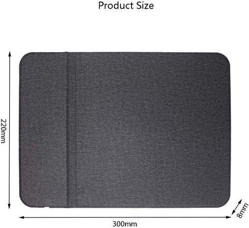 AmyZone Fast Wireless Charging Mouse Pad 15w Qi Certified Fabric Case-Friendly Large Wireless Charger Gaming Mouse Mat for iPhone 13/12 Pro/Xs/X/8...