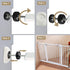 Vmaisi Baby Gate Wall Cup Protector Make Pressure Mounted Safety Gates More Stable - Wall Damage-Free - Fit for Doorway, Door Frame, Baseboard - W...