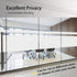 Finnez Window Privacy Film Frosted Glass Electrostatic Privacy Window Film Privacy Protection Window Stickers Anti-UV for Home Living Room Bedroom...