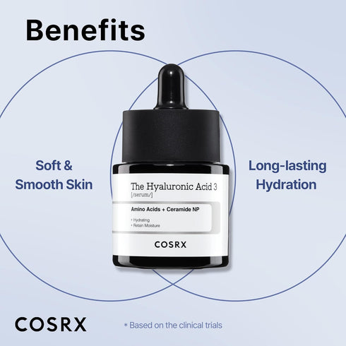 COSRX Pure Sodium Hyaluronic Acid 3% Serum, Hydration & Moisture Boosting Facial Serum for Fine Lines & Wrinkles, Plump & Repair Dry Skin, 0.67fl....