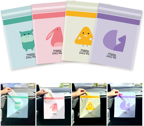 45PCS Car Trash Bag, Vomit Bag, Easy Stick-On Disposable Car trash bags, leak-Proof, Convenient, Can be used in Kitchen, Bathroom, Dining Table, O...