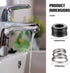 RP4993 Replacement Seats and Springs RP4993 Faucet Repair Seat Spring Kit Faucet Stem Assembly Repair Kit Compatible with Faucet Repair Kit (8 Pie...