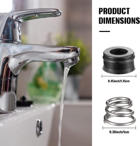 Hotop 20 Pieces RP4993 Replacement Seats and Springs 10 Sets RP4993 Faucet Repair Seat Spring Kit Faucet Repair Kit Faucet Stem Assembly Repair Ki...