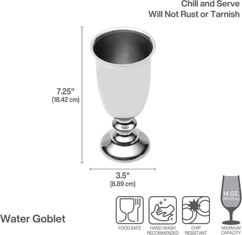 Wilton Armetale Wine Goblet , silver -, 1 Count (Pack of 1)...