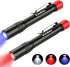 EverBrite Red Light Penlight Flashlight with 395nm UV Blacklight/White Light, Multi-Function LED Pocket Pen Light, AAA Batteries Included, for Nig...