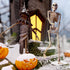 16" Halloween Skeleton Decorative,Spooky Lawn & Haunted House Props with Posable Joints,Full Body Skeleton for Yard Garden Lawn Graveyard Props De...