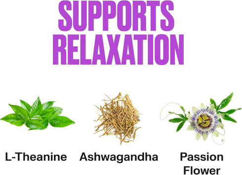 VitaHustle Chill Gummies for Stress Relief, 300 mg KSM 66 Ashwagandha, L-Theanine, Vegan, Mood Gummies, Balance Cortisol, Focus (Passion Fruit) 50...