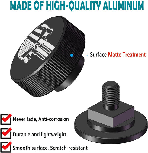 Welding Hood Helmet Pipeliner Fasteners -1Pair USA Flag Black Pattern Aluminum Helmet Pipeliner Headgear Replacement Parts Accessories Screws Flip...