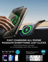 for Magsafe Car Mount Charger,15W Wireless Car Charger Phone Mount for iPhone 15 14 13 12 Pro Plus Max,Bendable Memory Titanium Alloy&Steel Hook C...