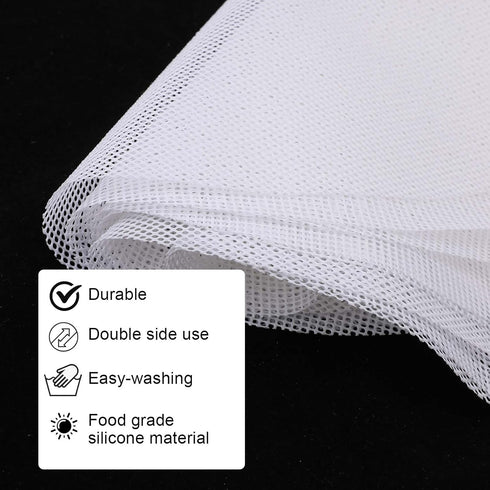 8Pcs 11 inch Non-stick Silicone Steamer Liners Round Silicone Steamer Mesh Pastry Dim Sum Mesh Reusable Round Dumplings Bamboo Steamer Liner Pad f...