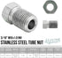 4LIFETIMELINES Stainless Steel Brake Line Tube Nut, 3/16 (M10x1.0 Inverted), Bag of 10...