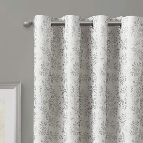Zenna Home 100% Blackout Window Curtain, Everly Room Darkening, Easy to Install with Grommet Top (1 Panel), 50 inches x 84 inches, Silver...